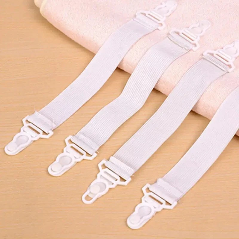 Set of 4 elastic sheet straps for fitted sheets